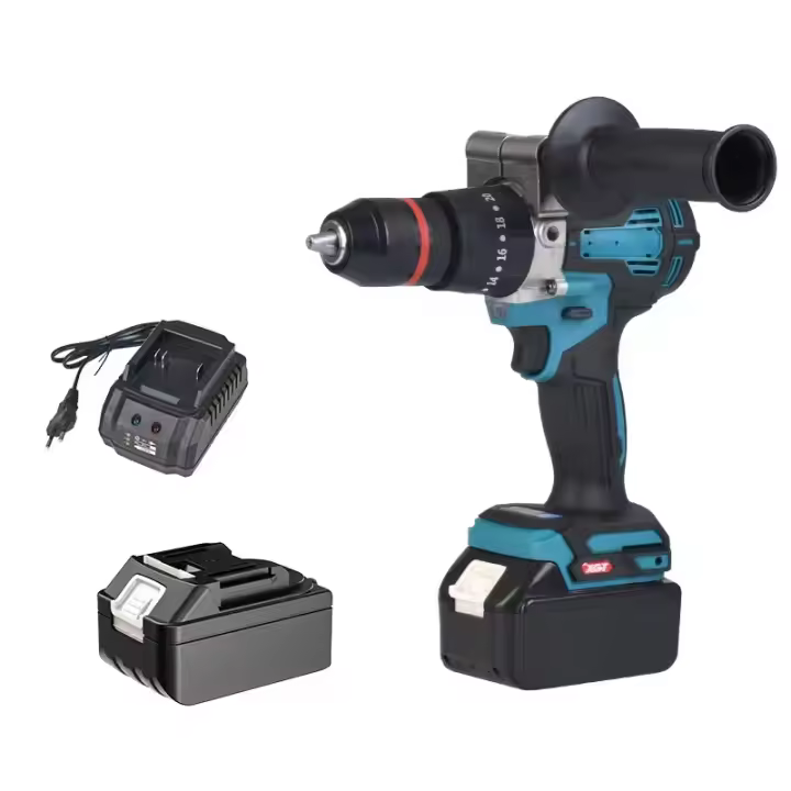 Taladro Impacto 13mm 650Nm 1500W Sin Escobillas - Atornillador Inalámbrico Li-ion Compatible con Makita 18V para Bricolaje/Construcción - 1