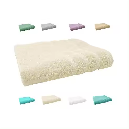 DHESTIA HOME Toalla de Baño de Algodón Cardado 500 Gr Esponjoso y Suave - 1