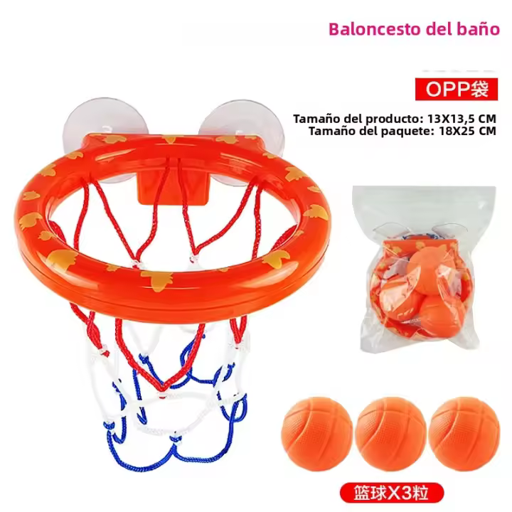 Juguetes De Baño Para Bebés Niño Juego De Agua Mini Canasta De Basquetbol En La Bañera Set De Juguete De Agua Para Niños Menores De 6 Años Material Plástico PC - 1