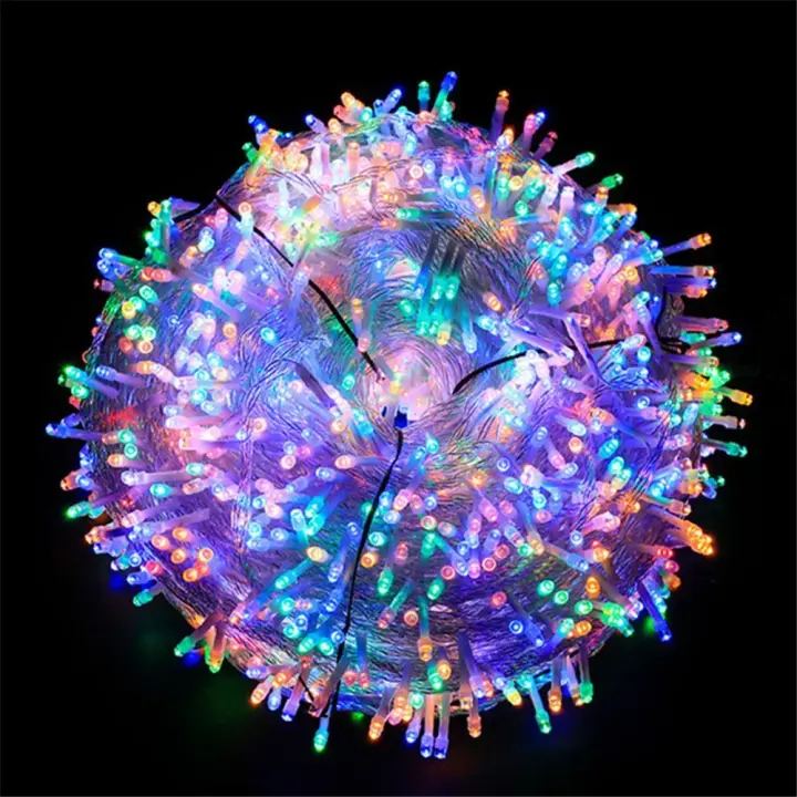 Luces De Navidad LED Para Exterior 20M 10M Cadena De Luces De Decoración Para Fiesta Vacaciones Boda Guirnalda Luz Sobre Ruedas Auto Contenida - 1
