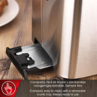 MAGEFESA RISE DIGIT Tostadora de 925W para 2 Tostadas, Funciones: Parar, Descongelar y Calentar, 7 Niveles de Tostado - details 5