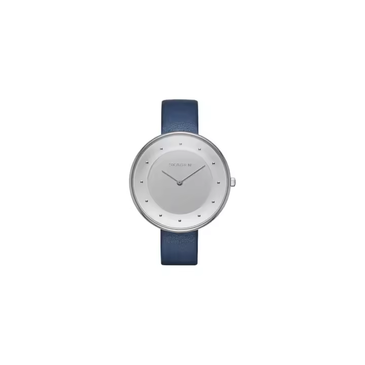 Reloj Skagen SKW2315 Gitte correa de piel azul para mujer - 1