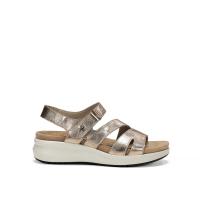 Sandalias planas de Mujer FLUCHOS F1478 CAVA SANDALIA TIRA VELCRO LAMINADO CAVA 35068 25V - details 0