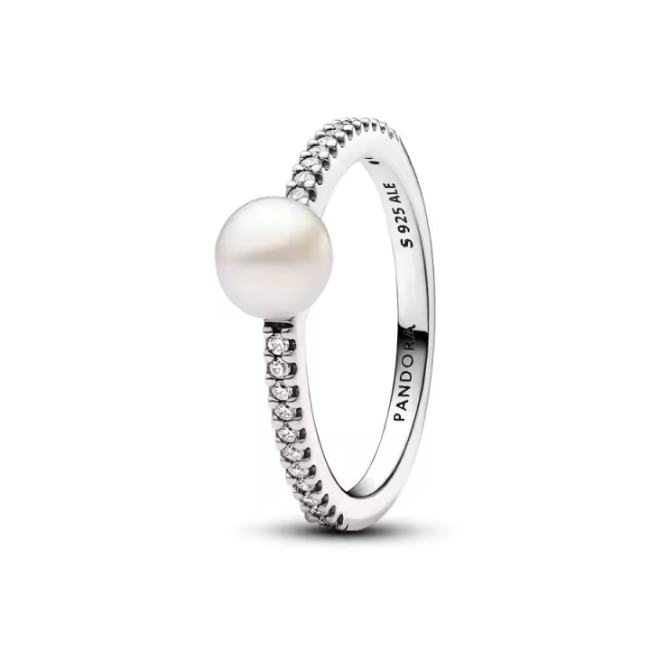 Anillo Pavé y Perla Cultivada Pandora 193158C01 - 1