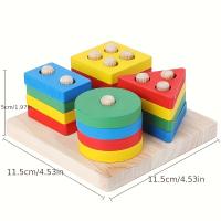 Juguetes Educativos Para Bebés De Madera Montessori Regalo De Cumpleaños Y Año Nuevo Para Niños Aprendizaje Temprano - details 4