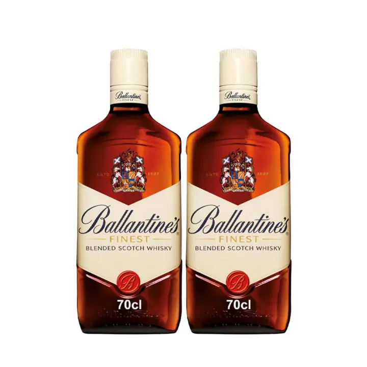 Ballantine's Finest – Pack 2 Botellas (70 cl cada una)  Mezcla de Más de 40 Whiskies de Malta y Grano – Equilibrado y Fiel a su Receta Original desde 1910 - 1