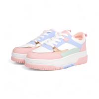 HLUNA - Zapatillas deportivas Coloridas Blanco Rosa y Azul Verde  - con Plataforma de 5cm - Moda Primavera - Color Claro y suave - D051 - details 1