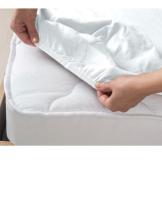 Sabanas Bajeras Ajustables con Goma elastica, ALGODON 100% de alta calidad ,Sabana suave para la cama de 90cm,105cm,135cm,150cm, Protector algodon colchon ,Ropa de cama, Fabricado en UE, color Blanco - details 1