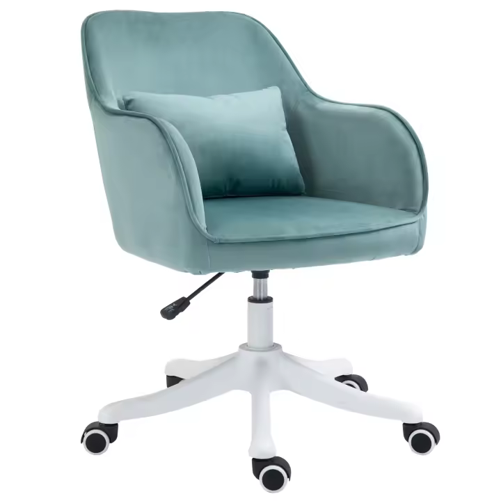 Vinsetto Sillón de Escritorio de Masaje 78-86cm Silla de Oficina Ajustable en Altura Silla Giratoria Silla de Ordenador con Posición de Paso USB Silla de Trabajo con Función de Vibración Cojín Lumbar Función de Masaje - 1