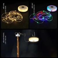 Lámpara De Camping Multifuncional 4 En 1 Con Cinta LED Recargable USB Y Gancho Magnético Para Decoración De Tienda Exterior XTE - details 1