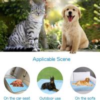 Alfombra De Enfriamiento Para Mascotas Perro Gato Cama Fría De Verano Tamaño Pequeño Material De Seda Hielo Resistente Al Agua 5 Tamaños Disponibles - details 11
