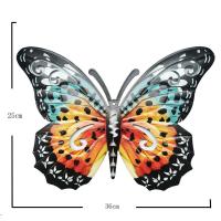 Decoración De Pared Con Mariposa Metálica Grande Para Jardín Patio Oficina Belleza En La Pared Valla Jardín Adorno Animal Tema - details 7