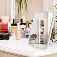 Espejo de Maquillaje Plegable de Viaje, Recargable de 1800 mA portátil Iluminado con Espejo de Aumento de 10x, 3 Colores Regulables, Espejo cosmético Ultrafino con Luces (Blanco) - details 8