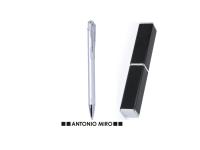 Lote de 20 Bolígrafos Antonio Miró de aluminio surtidos en plata y blanco con en un elegante estuche de aluminio -  regalos para invitados de boda comuniones bautizos aniversarios - details 2