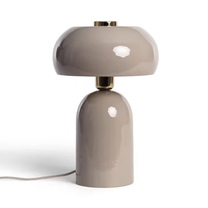 Ledkia Lámpara de Mesa Metal Dhanuk Beige - 1