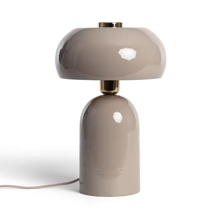 Ledkia Lámpara de Mesa Metal Dhanuk Beige - 1