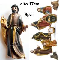Nacimiento 9 piezas 17cm,FIGURA DE BELEN,DECORACION DE NAVIDAD,GERIMPORT,FESPU - details 0