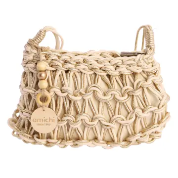 Bolsos rafia mujer dorados Envío Gratis* Miravia