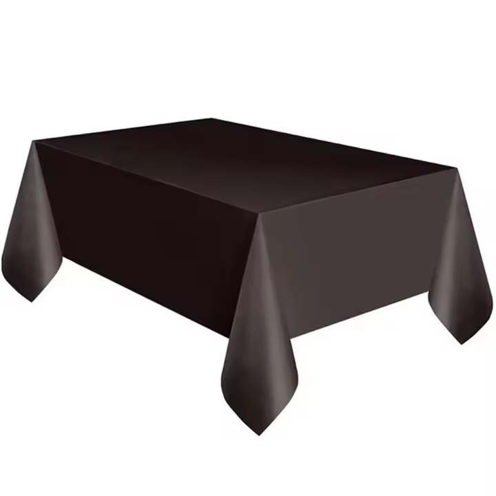 Cubierta De Mesa Rectangular Grande En Plástico Para Fiesta Sólida Colorible Cubierta De Mesa Para Cumpleaños Desechable De Tamaño 183cm X 137cm - 1