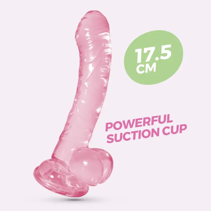 Dildo Anal y Vaginal Hudini Jelly Rosa Crushious - 1