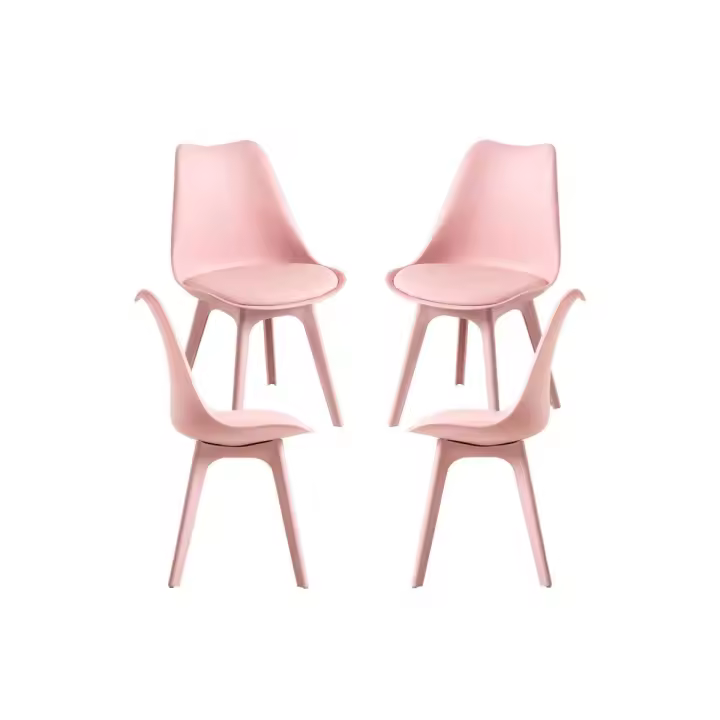 Pack 4 Sillas Synk Suprym - Rosa - 1