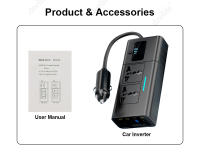 Inversor De Corriente Para Coche Deelife 220V 12 a 220 Voltaje Convertidor De Energía 200W Para Vehículos De 12V Protección Contra Sobrecarga Y Sobretensión - details 13
