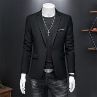 Chaleco De Novio Casual Para Hombre Marca Alta Color Sólido Diseño De Negocios Blazer De Boda Top De Traje Chaqueta De Moda - details 7