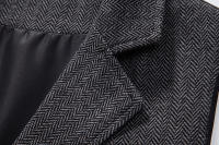 Chaleco Retro Para Hombres Con Cadena Y Bolsillos Estilo Tweed Escocés Casual Vintage Británico Adecuado Para Fiestas Y Tiempo Libre Talla US S a XXL - details 10