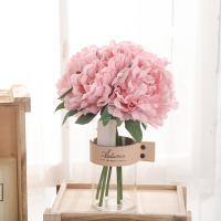 5pcs Flores Artificiales De Seda Blanca Gran Peonia Bouquet Decoración Para Bodas Hogar Y Fiesta Navidad Alta Calidad Flores Falsas - details 7