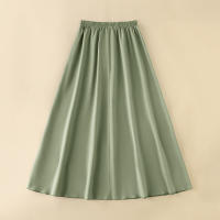 ZANZEA Falda Maxi De Cintura Alta Elástica Para Mujer Verano 2024 Estilo Casual Ruffles Pleated Jupes Suelta De Pierna - details 5