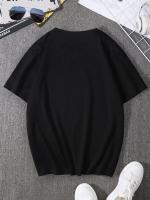 Camiseta De Algodón Puro Con Estampado De Cumbres De Montaña Para Hombres Camiseta Blanca De Moda Con Cuello Redondo Manga Corta Para Verano - details 6