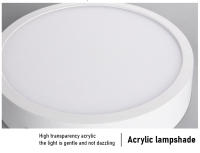 Lámpara De Techo Redonda Moderna LED 220V 8W/16W/22W/30W Para Sala De Estar Dormitorio Cocina Iluminación Aluminio Blanco - details 9
