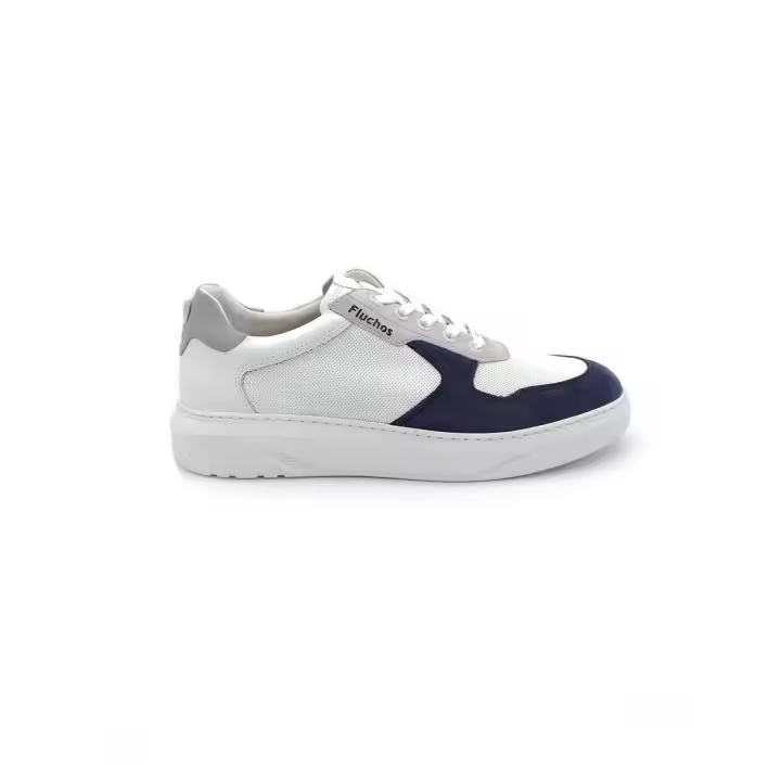 Bamba FLUCHOS BOSTON1970 Blanco/Azul Hombre. - 1