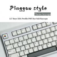Apple MAC Keycaps XDA PBT Para Teclado Mecánico DIY Personalizado 127 Teclas Compatible Con Cherry MX Keycap Soporte Para Inglés/Japonés/Ruso Coreano - details 0
