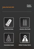 Entrenador De Agarre De Metal Para Músculos De Mano Y Muñeca 50LB-300LB Ejercitador De Dedos Equipo De Gimnasio Recuperación Unisex - details 1
