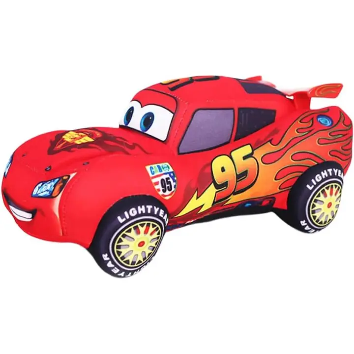Peluche de Rayo McQueen, juguete de dibujos animados de Rayo McQueen para niños y niñas, regalo de cumpleaños, 25 cm (A) - 1