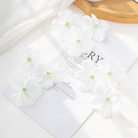 50PC Flores Artificiales De Seda Para Manualidades DIY Caja De Caramelos Navidad Coronas De Navidad Decoración De Hogar Y Boda Cherry - details 7