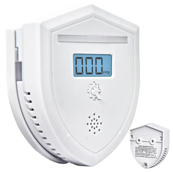 Detector de monóxido de Carbono con Sonic Alarma, sensor de CO de Alta sensibilidad, Pantalla LED, fácil instalación, cumple con la norma EN 50291 para la seguridad del Hogar. - 1