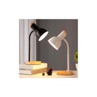 Lámpara de escritorio con protección  ocular estilo nórdico, lámpara de escritorio creativa de estilo simple, luz lectura de dormitorio con base de foco E27, maximo 35W, 4 colores,  - details 4