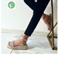 Eva Zorteon- Sandalias Mujer Plana Yute,Alpargata plataforma Verano. Marca TULIPANO. - details 3