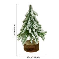 Mini Árbol De Navidad Con Pinales Enfrascados Decoración Para Escritorio Adorno Festivo Para Hogar Y Oficina Figura De Plástico - details 7