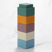 Juguetes Para Bebés 5pcs Bloques De Construcción De Silicona Suave Bloques De Pila Y Mordedores De Goma Juguete Montessori - details 2