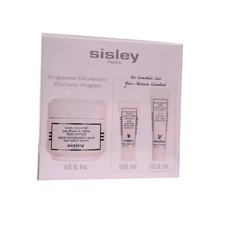 SISLEY SOIN VELOURS AUX FLEURS DE SAFRAN 50ml  + Masque de Nuit Velours aux fleurs de Safran 10 ml+ Baume - 1