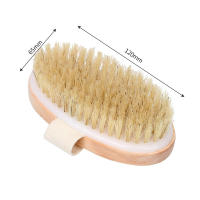 Cepillo Para Masaje Y Exfoliación De Cuerpo Natural Pig Bristles Uso En Piel Seca Y Húmeda Herramienta De SPA Para Celulitis Y Drenaje Linfoideo - details 2