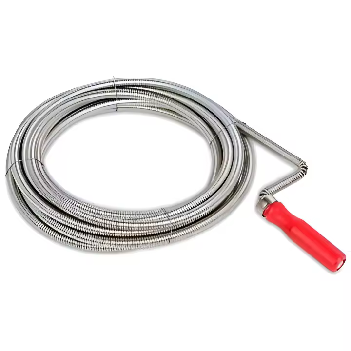 Desatascador Muelle Manual - Desatascador Muelle Manual, Herramienta de Fontanería para Uso Doméstico y Profesional, Disponibles en Varios Tamaños, Eficaz en la Eliminación de Restos Orgánicos, Comida y Jabón en Desagües y Tuberías - 1