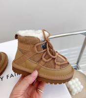 Botas De Nieve Para Niños 2024 Nuevas De Invierno Cuero Genuino Con Piel Suave Calientes Antideslizantes Moda Zapatos Para Bebés Niños Y Niñas 1-6 Años - details 9