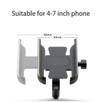 Soporte De Teléfono Móvil Para Motocicleta Y Bicicleta Espejo Retrovisor Manillar Compatible Con Xiaomi iPhone Navegación Bracket De Aluminio - details 4
