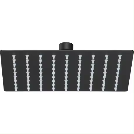 VALAZ ROCIADOR CUADRADO 20CM ACERO INOX NEGRO - 1