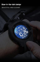 Reloj Deportivo SMAEL Para Hombres Multifuncional Con Alarma Pantalla De Silicona Azul Luz De Alarma Digital Reloj De Pulsera Joven - details 7
