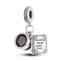 Encanto De Colgante De Árbol De Familia Platinado En Plata Para Pulsera De Bangle Y Collar DIY Regalo Con Doble Vuelo Aéreo - details 28
